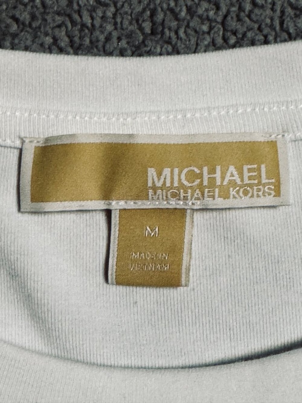 MICHAEL Michael Kors White Grommet Lace-Up Shoulder Tee Size M - Picture 5 of 9